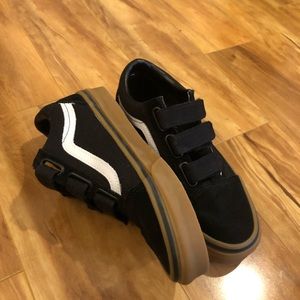 Black Velcro Vans